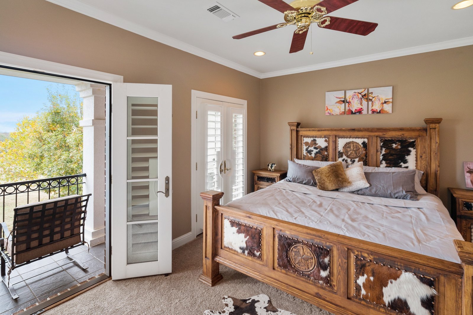 Bedroom with balcony